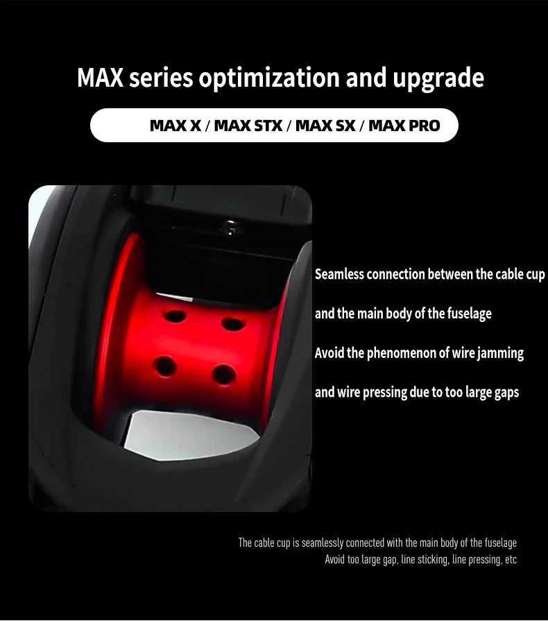 Max3 Right ft Hand Bait Casting Fishing Reel 8BB 7.1 1 207g Drum Trolling Baitcasting ReelXJ241209