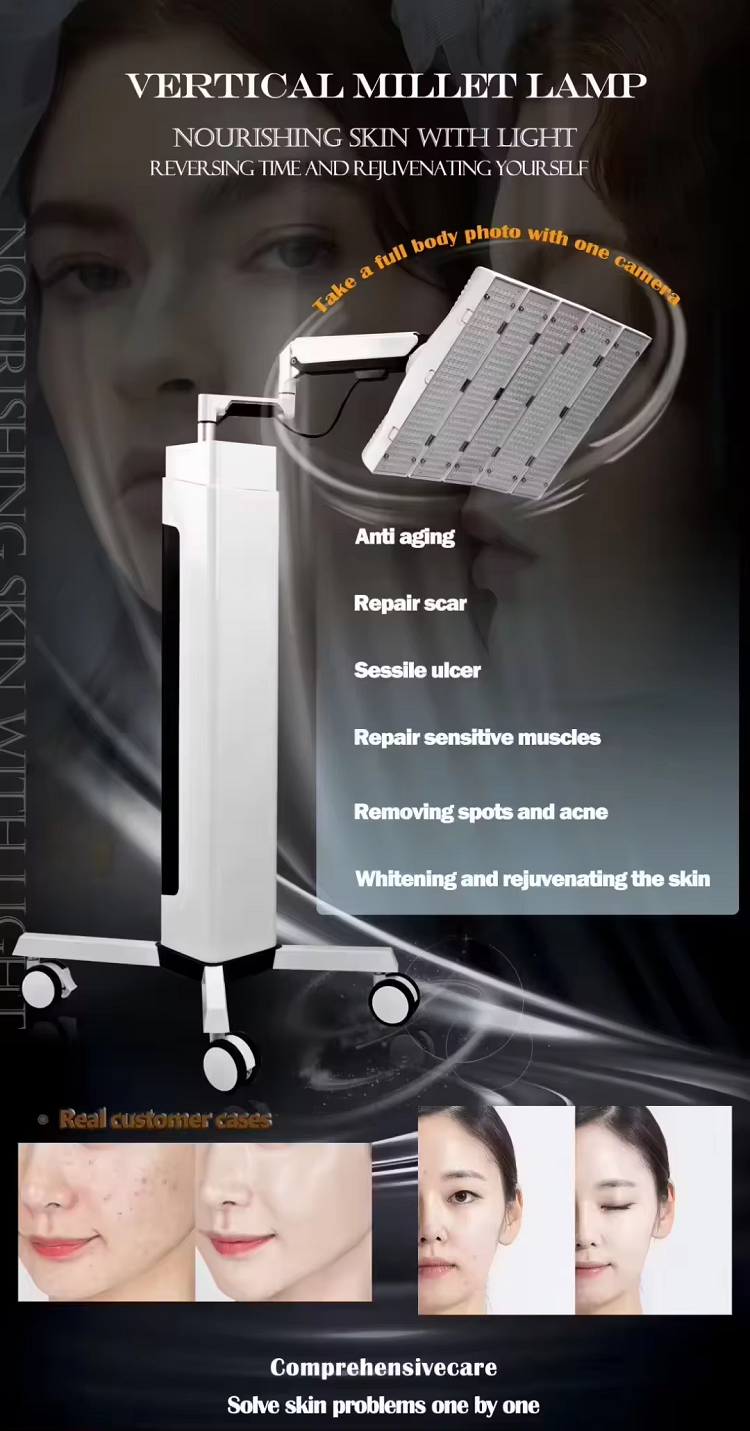 4 Colors PDT LED Light Therapy Body Care Machine Face Skin Rejuvenation LED Facial Beauty SPA Red Light Wrinkle Removal Pdt Led Phototherapy