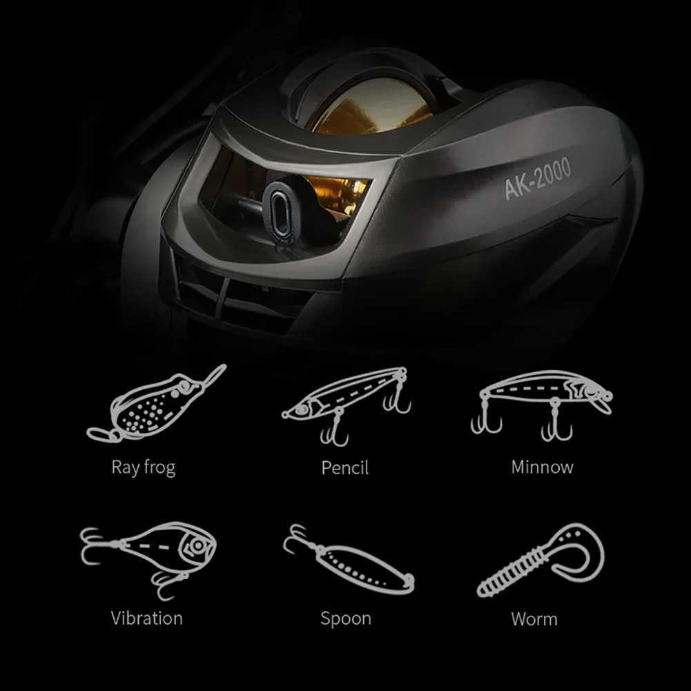 Hot Fishing Reel 12 Speed Brake 7.2 1 High Speed 8KG Max Drag Baitcasting Reel Fishing Tack Accories Drop shipXJ241209