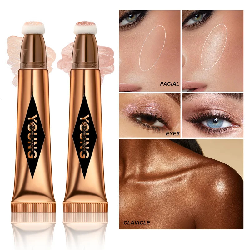 Multifunctional Liquid Blush Face Contour Highlight Eye Shadow Stick durable waterproof silky all-in-one creamy texture 241209