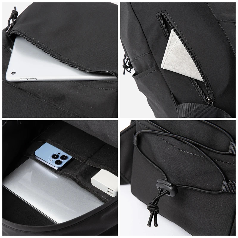 Mens Backpack Oxford Waterproof 14 inch Laptop Unisex Casual Mochila Sports Travel Zipper Lightweight Rucksacks 241209