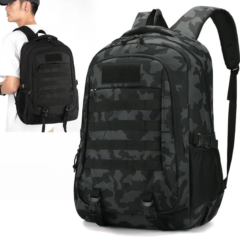 Travel Camping Backpack for Men Large Capacity Outdoor Hiking Bag Casual Nylon Trekking Mountaineering Shoulder School Rucksack 241209