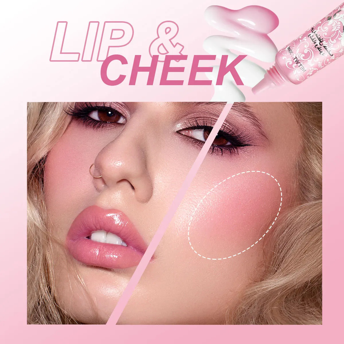 Multi-Use Temperature Change Liquid Blush Lasting Moisturizer Matte Natural Face Blusher Smooth Festival Stage Makeup Blush 241209