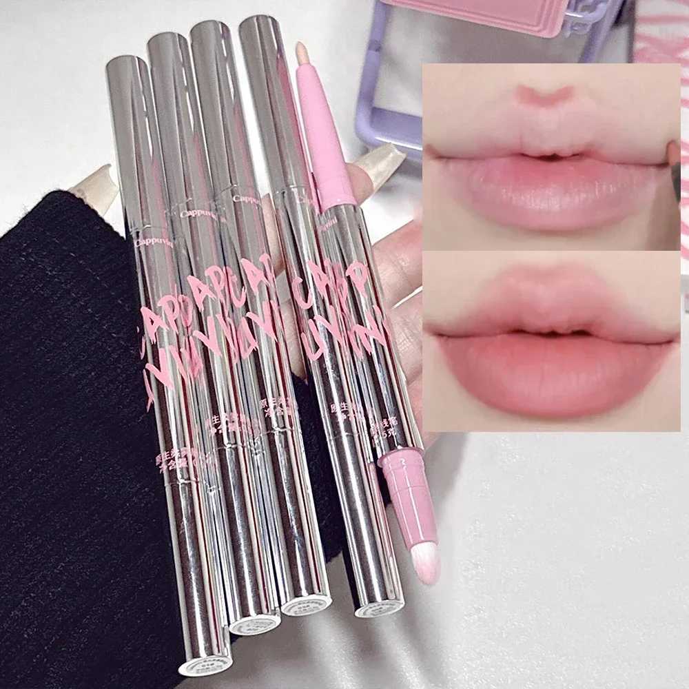 Lip Liner Pen Matte Lipstick Pen Silver Tube Waterproof Longlasting Lipstick Lip Contouring Non-stick Cup Lipliner Pencil MakeupXJ241209
