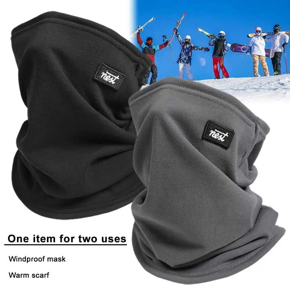 3pcsWinter Fleece Neck Warmer Half Face Mask Ski Fleece Neck Gaiter Windproof Cold Proof Neck Tube Scarf For Bike Hiking H0B2XJ241209