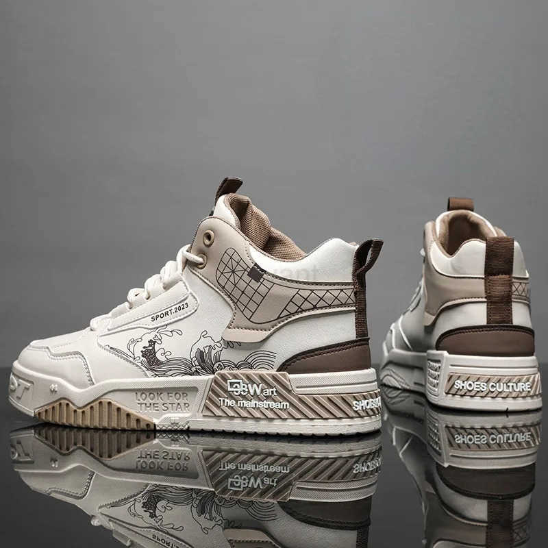 Mens Summer Casual Running Designer Leather Sneakers Outdoor Light Hiking for Men Vcanize Sport Shoes