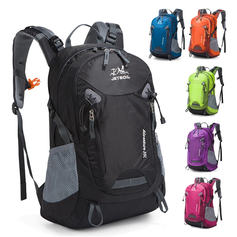 35L Hiking Backpacks Outdoor Waterproof Men and Women Mountaineering Travel Sports Backpack Large Capacity Camping Bag 241209