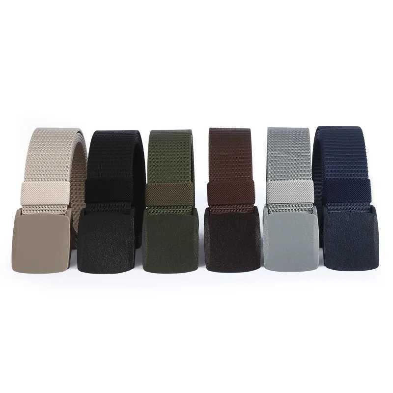 Authentic tactical belt quick release outdoor military belt soft genuine nylon sports accessories mens and cultural army green belt X241209