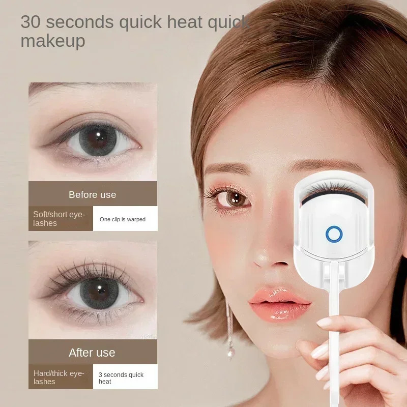 Electric Eyelash Curler USB Charging Model Fast Heating Portable Eye Lash Perm Shaping and Lasting Curling Thermal Eyelash Clip 241209