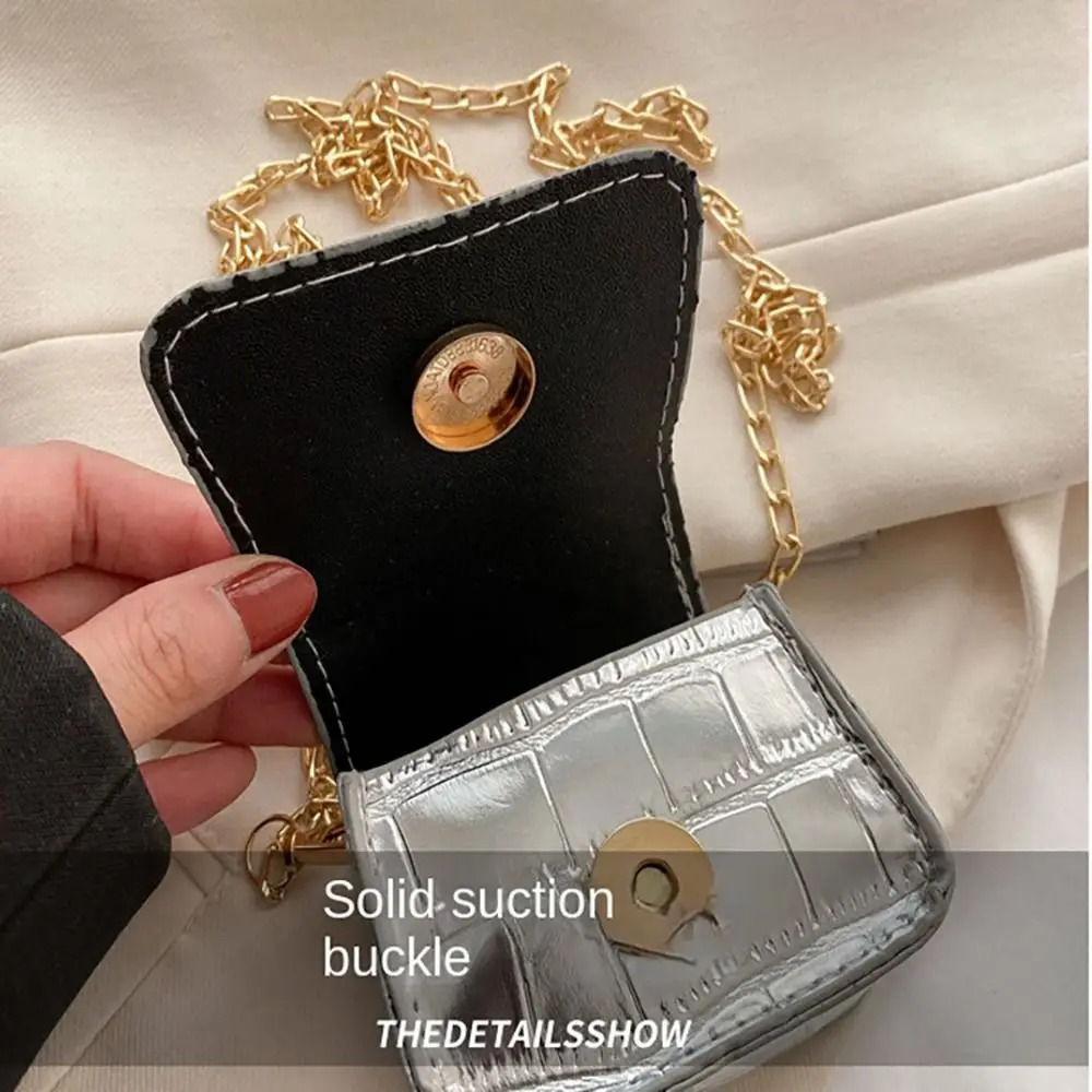 PU Crossbody Bags Cute Mini Versatile Shoulder Bag Chain Simplicity Handbag Women 241203