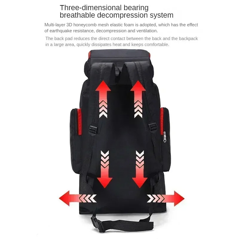 70L Travel Backpacks Outdoor Unisex Camping Backpack Men Tactics Sports Fishing Water proof 241209