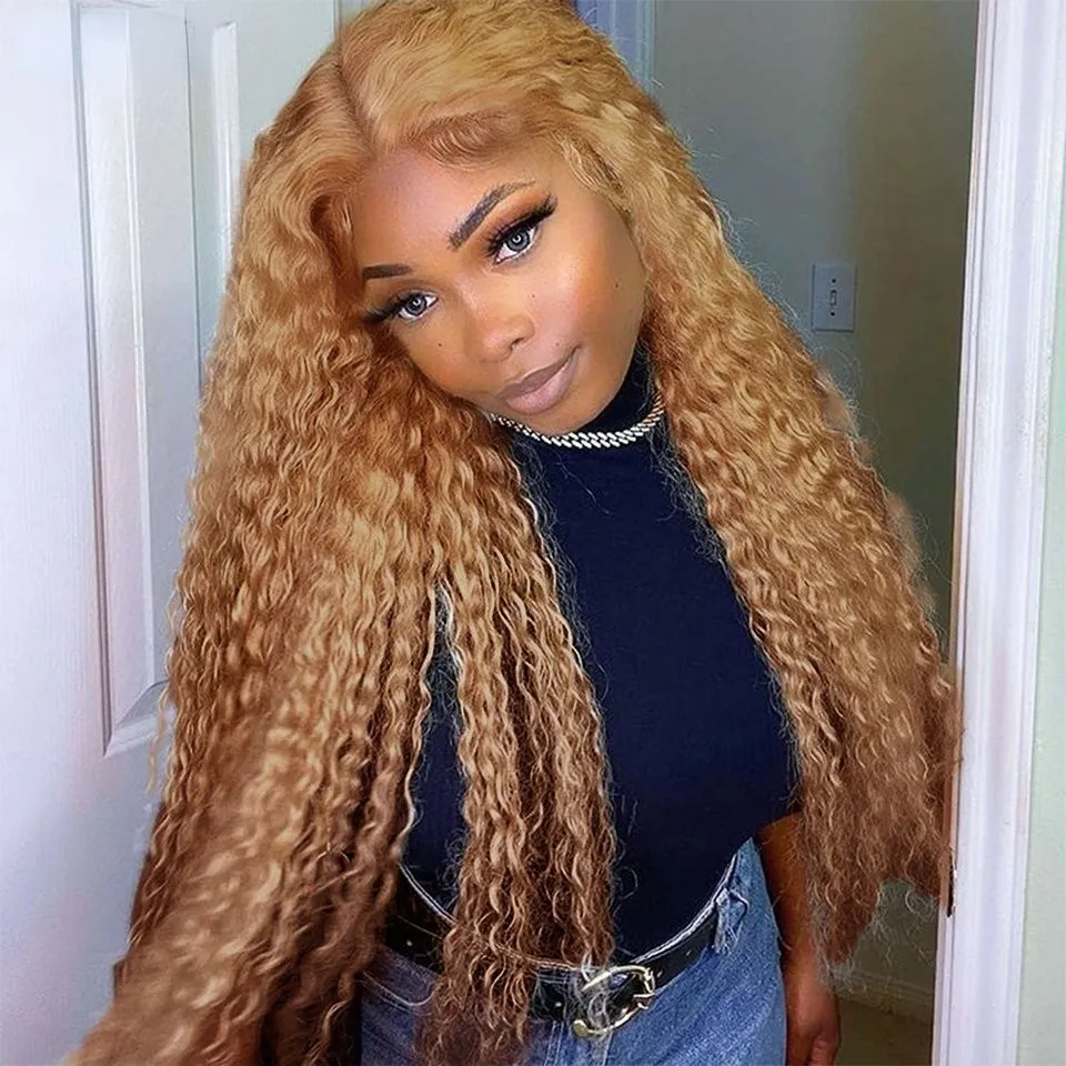 13x4 Lace Body Deep Wave Wigs Look Like Human Hair Brazilian Closure Wigs 32inch Frontal Lace Part Wig for Women Black 280 Density Heat Resistant Glue