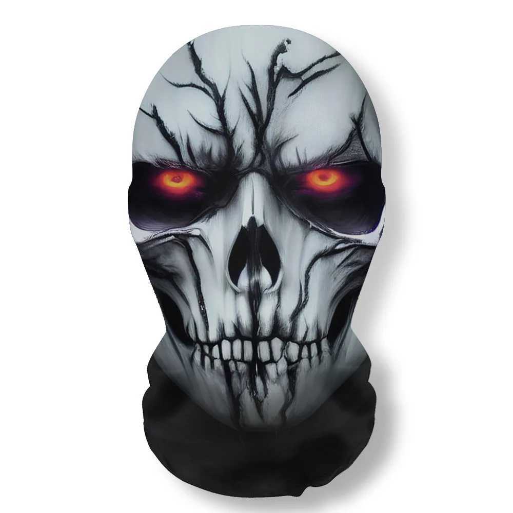 3pcsCustom-make You Photo for Decorative Mesh Masks Full Face Halloween Cosplay Skull Party Decorations Customized Head CoveringXJ241209