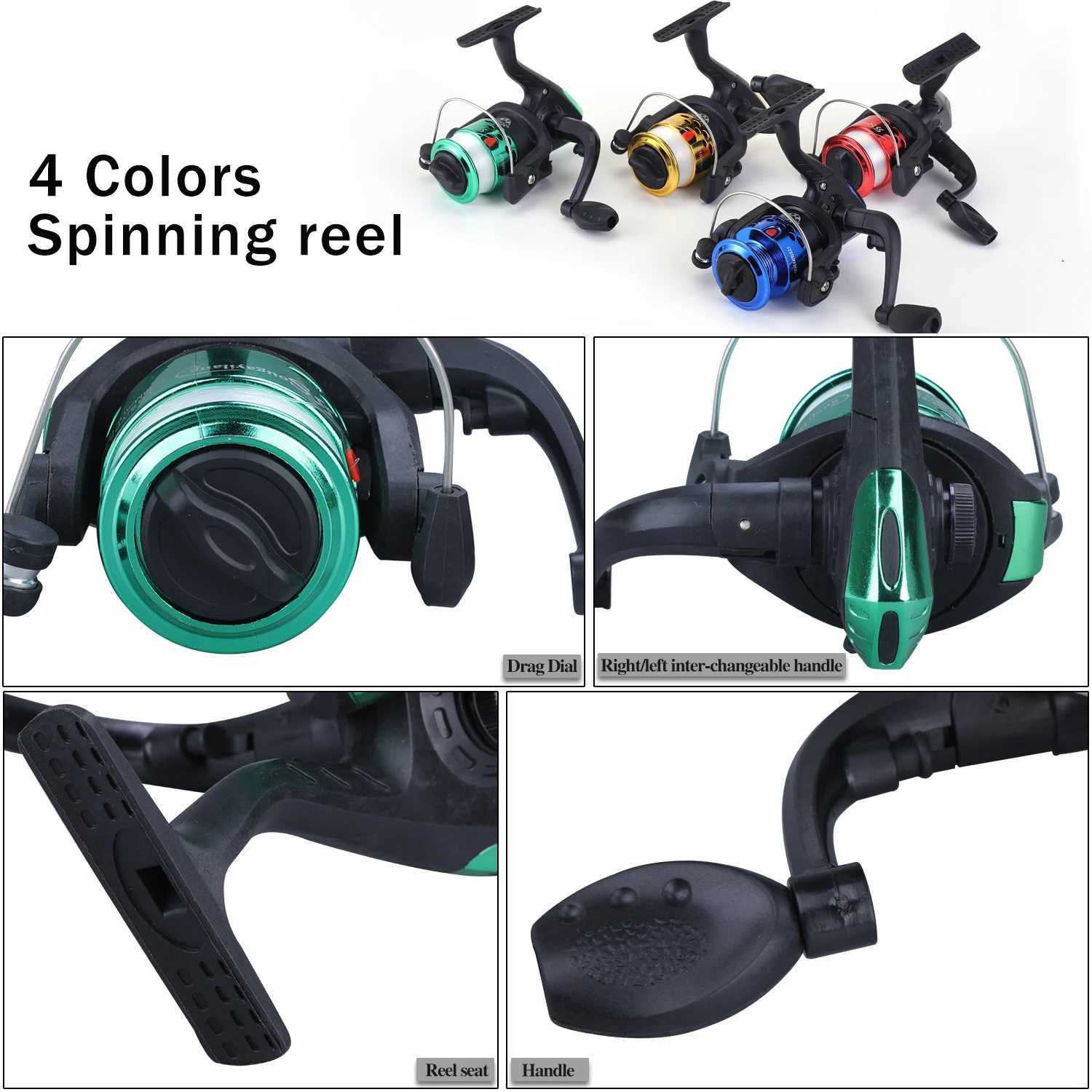 Sougayilang Mini Spinning Reel High Speed 5.2 1 Strong Gear Ratio ft / Right Interchangeab Lure Ice Fish Reel Novice ScrollXJ241209