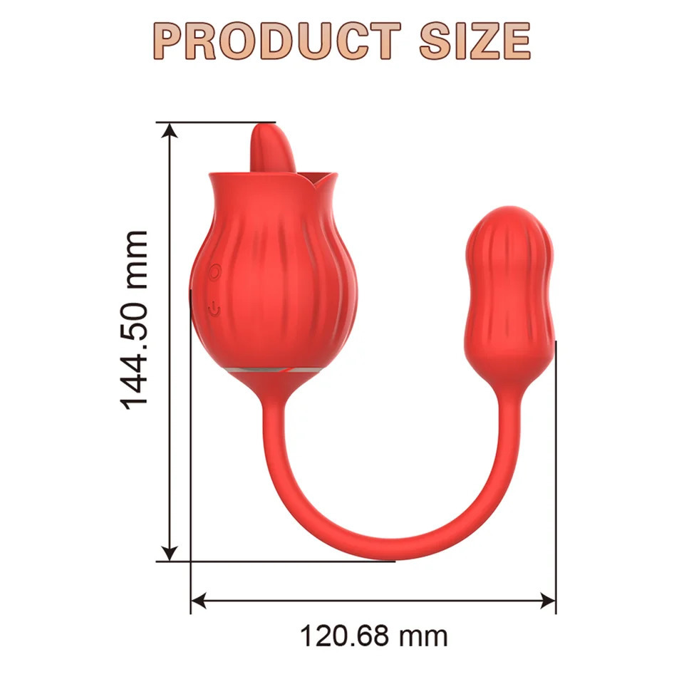 Vibrating Egg Rose Tongue Licking Vibrator Female Masturbator Juguetes Sexuales Sex Toys For Women Lady Sexy Game Joinjjtoy 241209