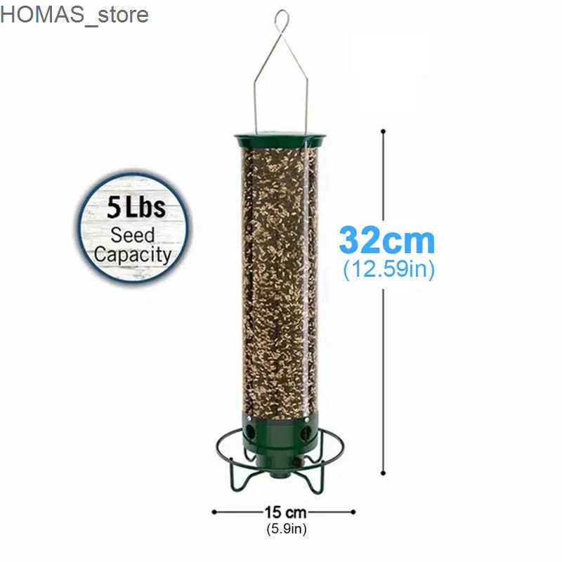 Other Bird Supplies Droll Yankee YF-M Yankee Flipper feeder anti squirrel wild bird feeder with weight activated rotating bass L240910