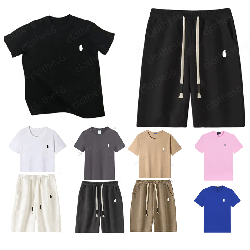 Mens tracksuit designer sweatsuits embroidery Summer ensemble polos sport set shorts tshirt Sweatshirts track suit sweat suit for men womens clothing Pure cotton