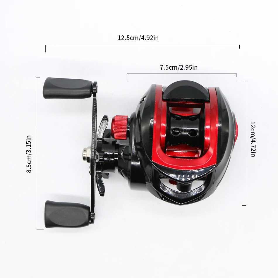 BR Baitcasting Reel Casting Fishing Reel Baitcaster Smooth HS Freshwater Fishing GearXJ241209