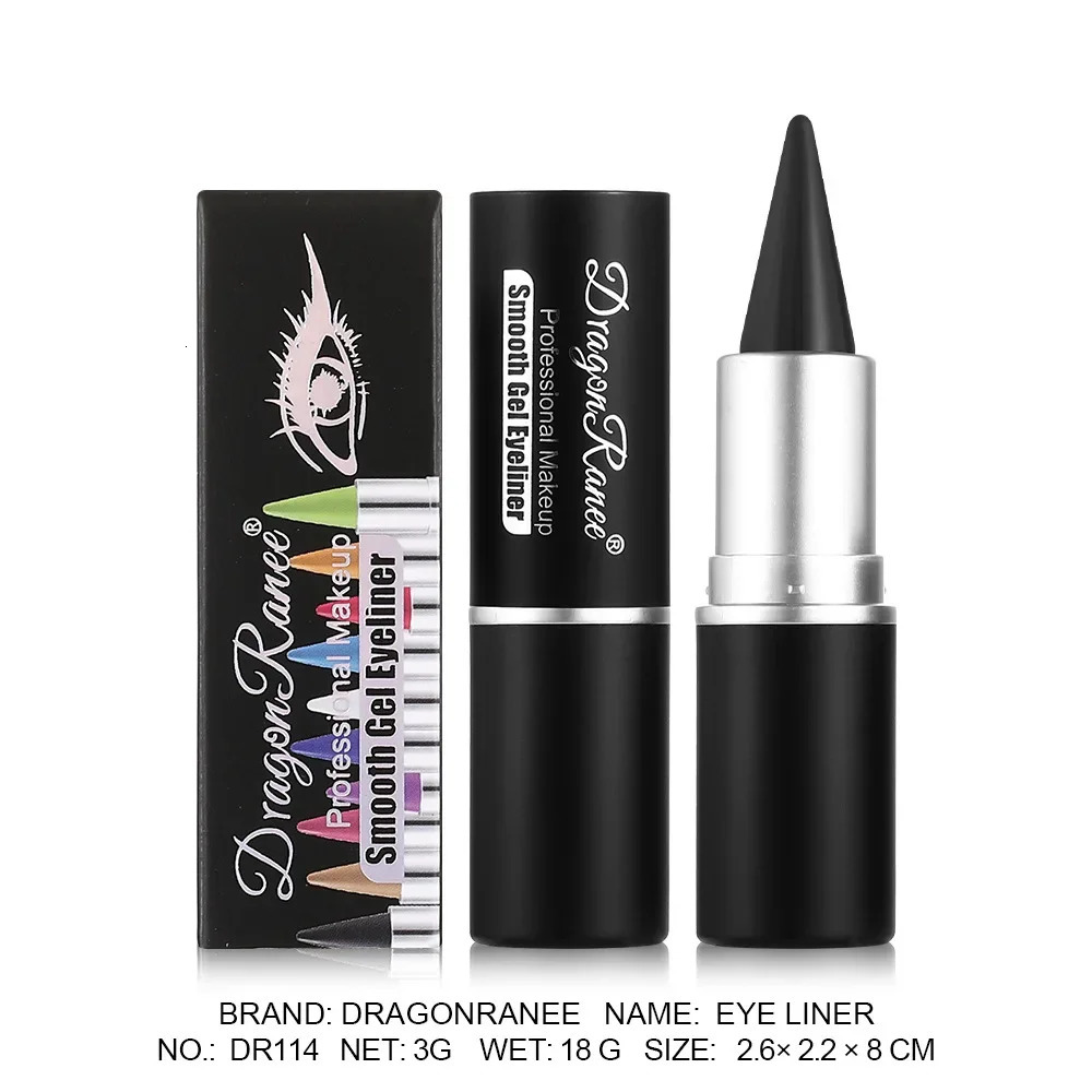 Pointed Creamy Blue Eyeliner Gel Matte White Black Brown Easy Wear Solid Eye Liner Pencil LongLasting Tattoo Liner Eyeshadow Gel 241209