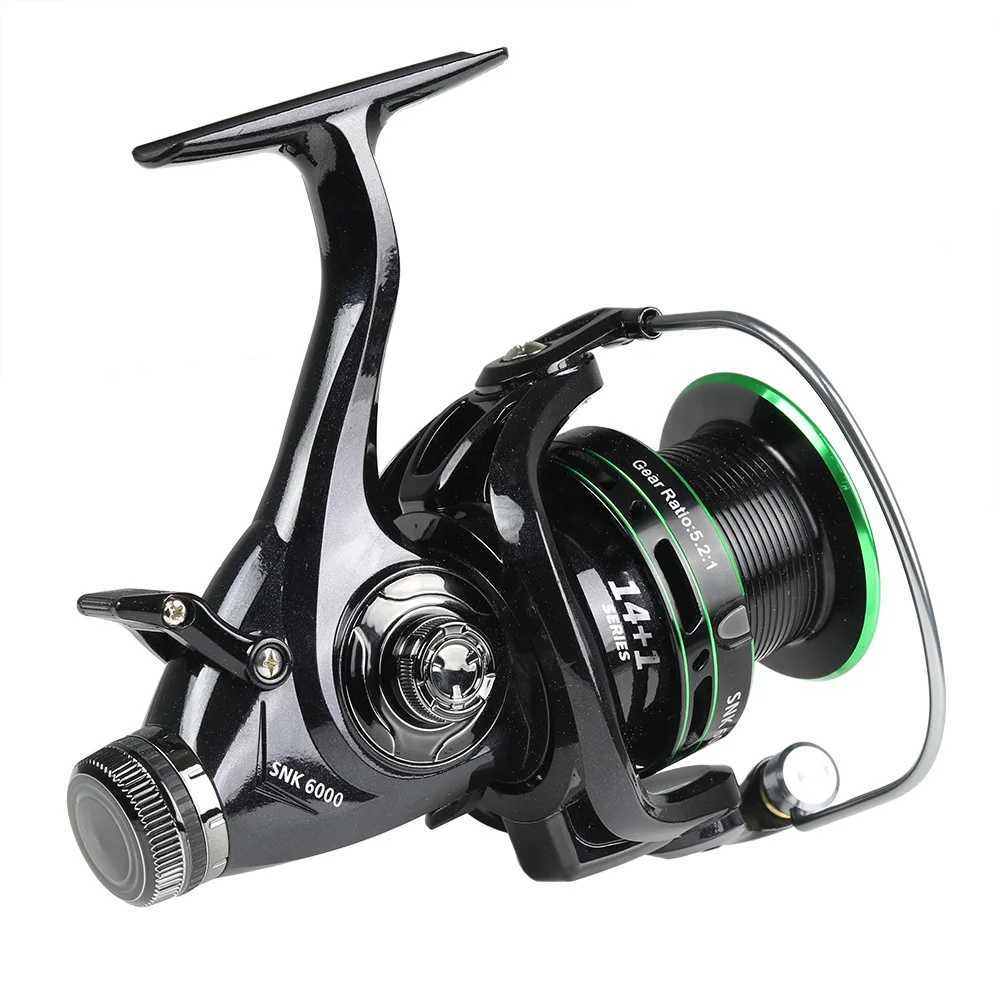 AWA 3000 6000 Doub Brake Design Fishing Reel Super Strong Carp Fishing Feeder Spinning Reel Spinning wheel fishing wheelXJ241209