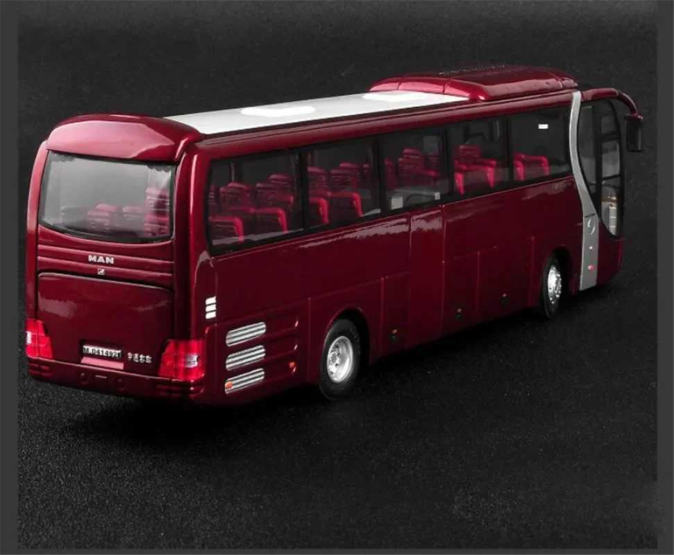 Free shipping 1 42 Suitable for YuTong Bus ZK6120R41 Die cast Car Model Toy Boys and Girls Gift Series Red/White Metal Plastic