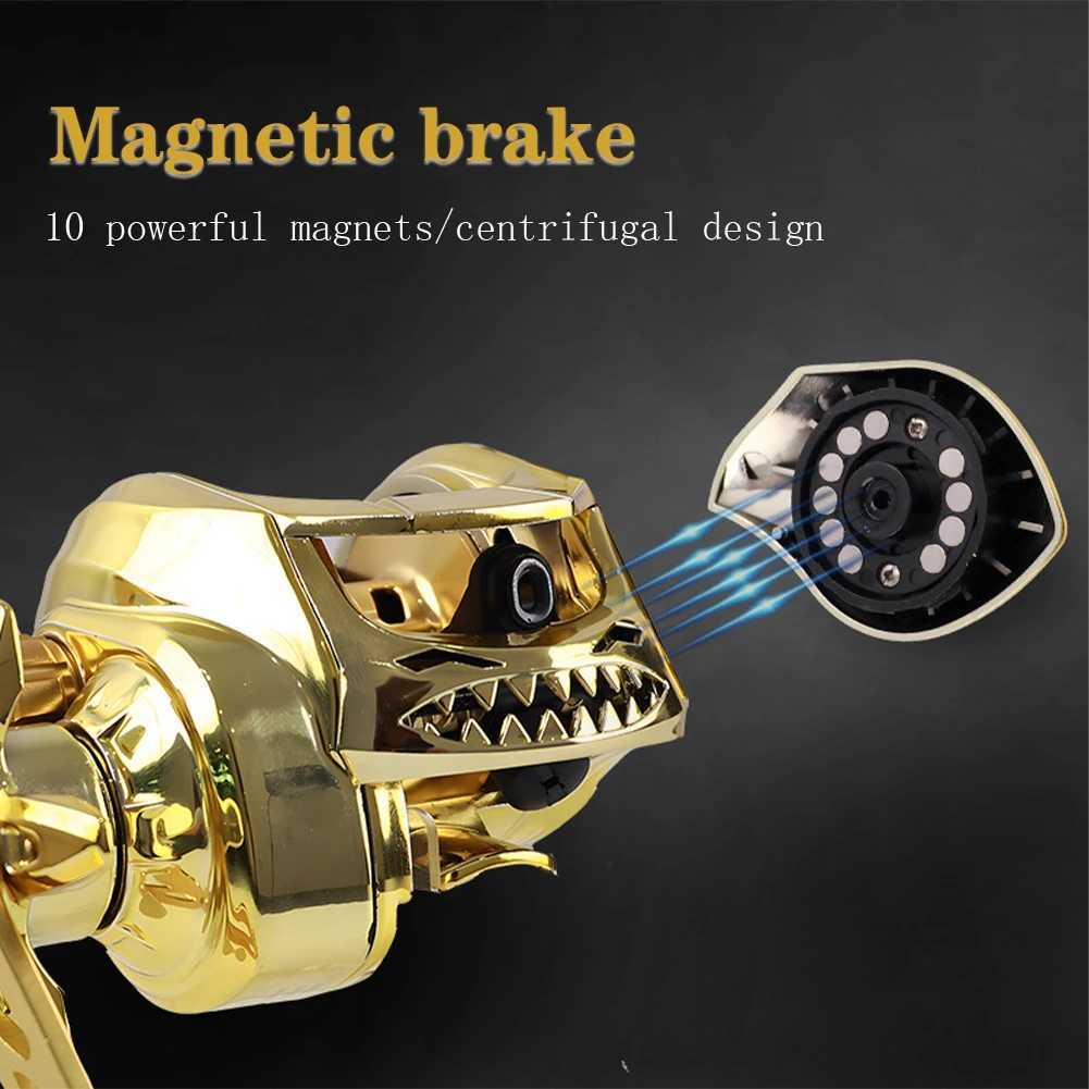 Baitcasting Fishing Reel Gear Ratio 7.2 1 Low-Profi Reel Braking Syst 22 Lbs Of Smooth Drag Casting ReelXJ241209