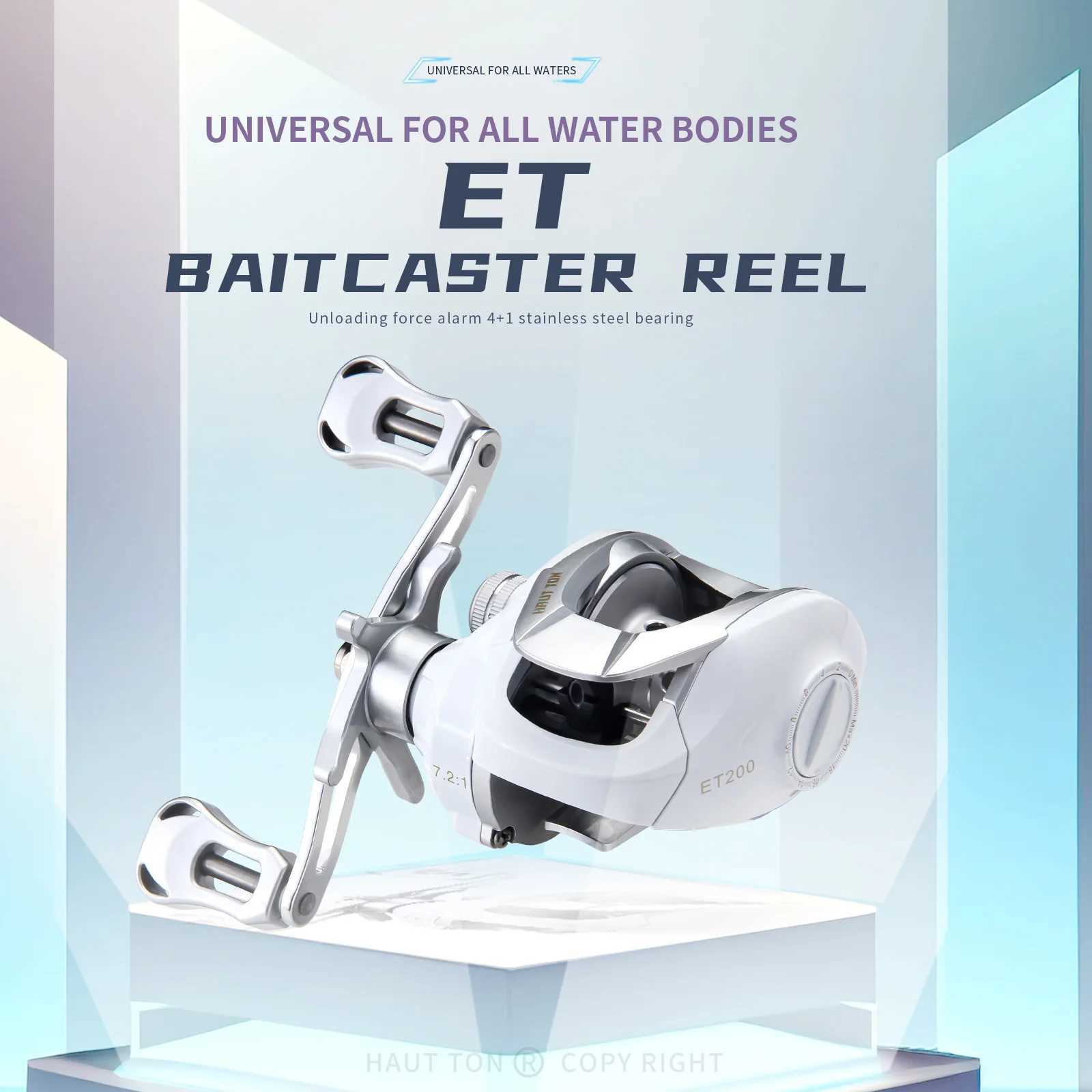 HAUT TON ET baitcaster Reel4+1BB 7.2 1Gear Ratio15Lbs Drag systFor fresh water baitcasting Reel fishingXJ241209