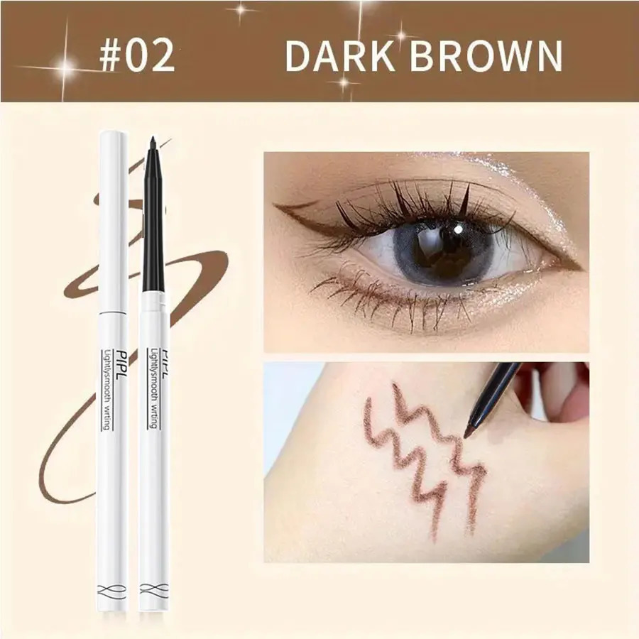 Waterdrop Silky Inner Eyeliner Gel Pen BLACKBROWN Waterproof Eyelid Under Crease Pen Eyeshadow Eyebrow Pencil 241209