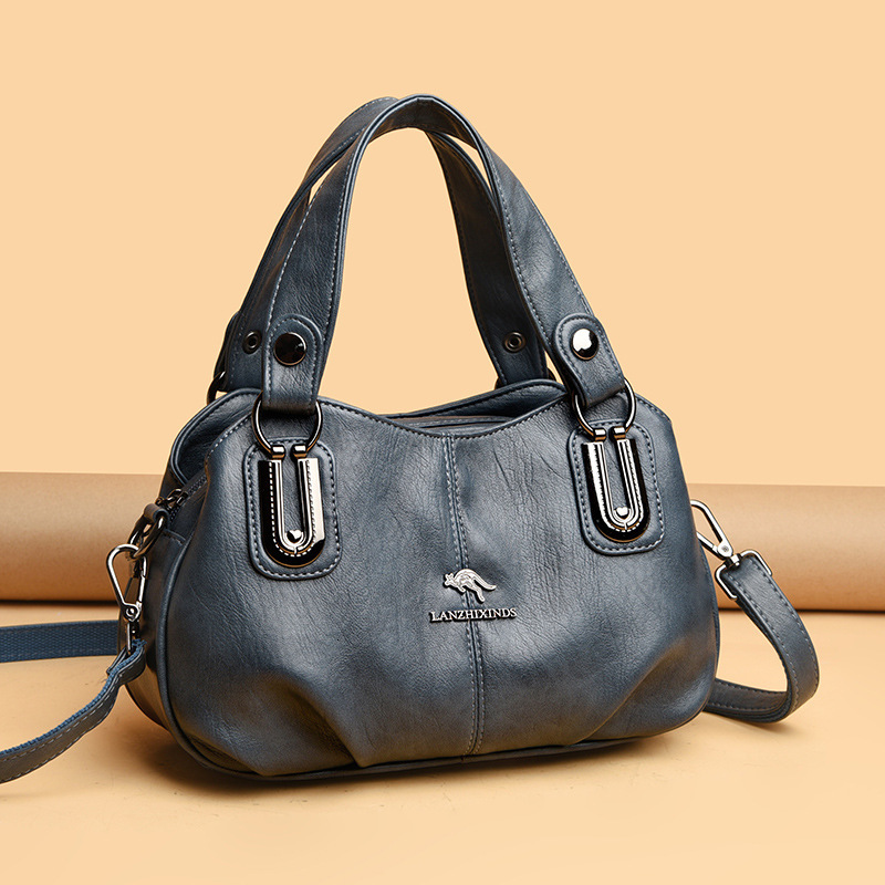Free Shipping Designer's New Handbag Large Capacity Shell Middle-aged Mother Bag Multi Compartment Single Shoulder Crossbody Bag