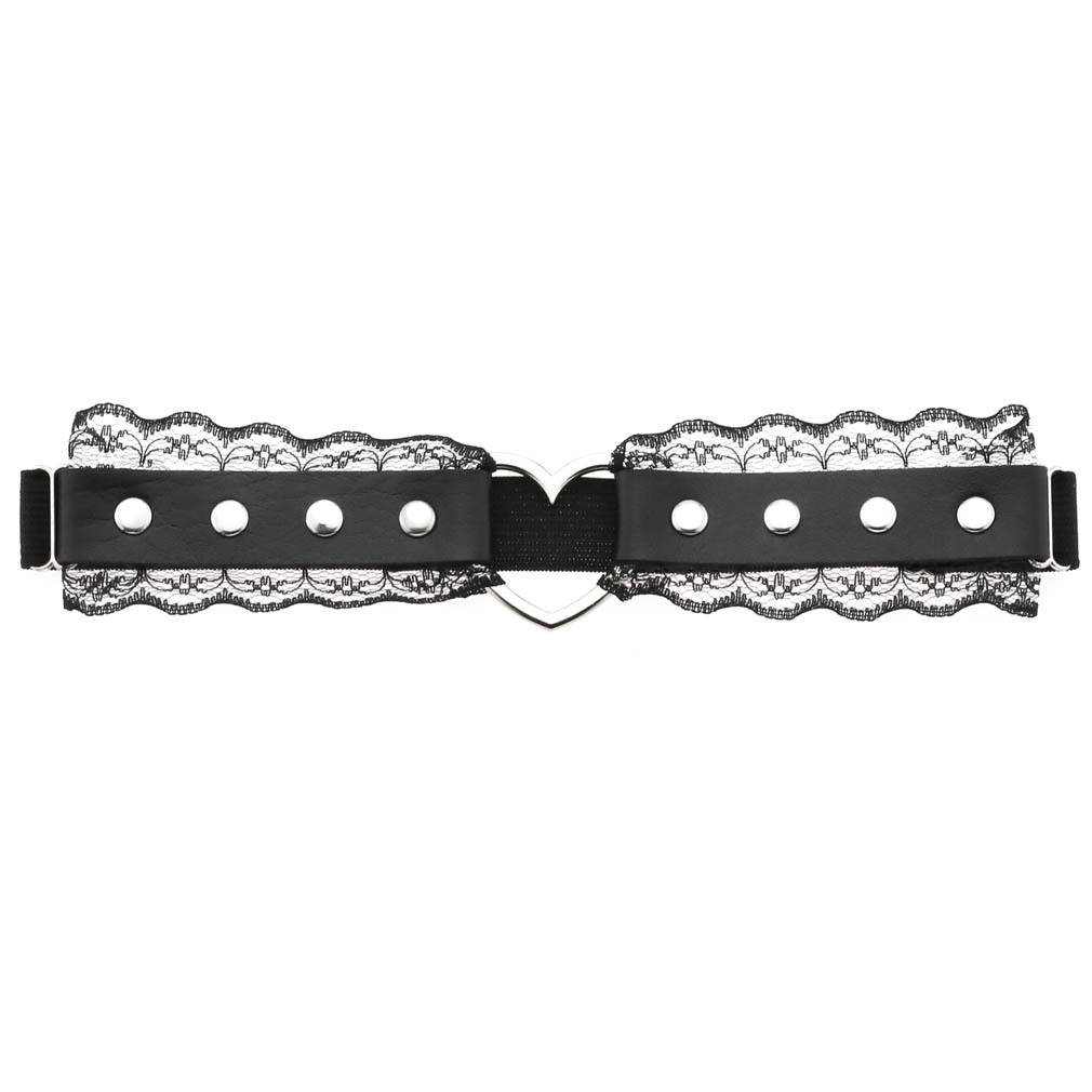Stage Wear Hippop Dance Accessories appeal Aesthetic Punk Soft girl Lace Cortex Thigh ring O-ring Elastic force Rivet Garters