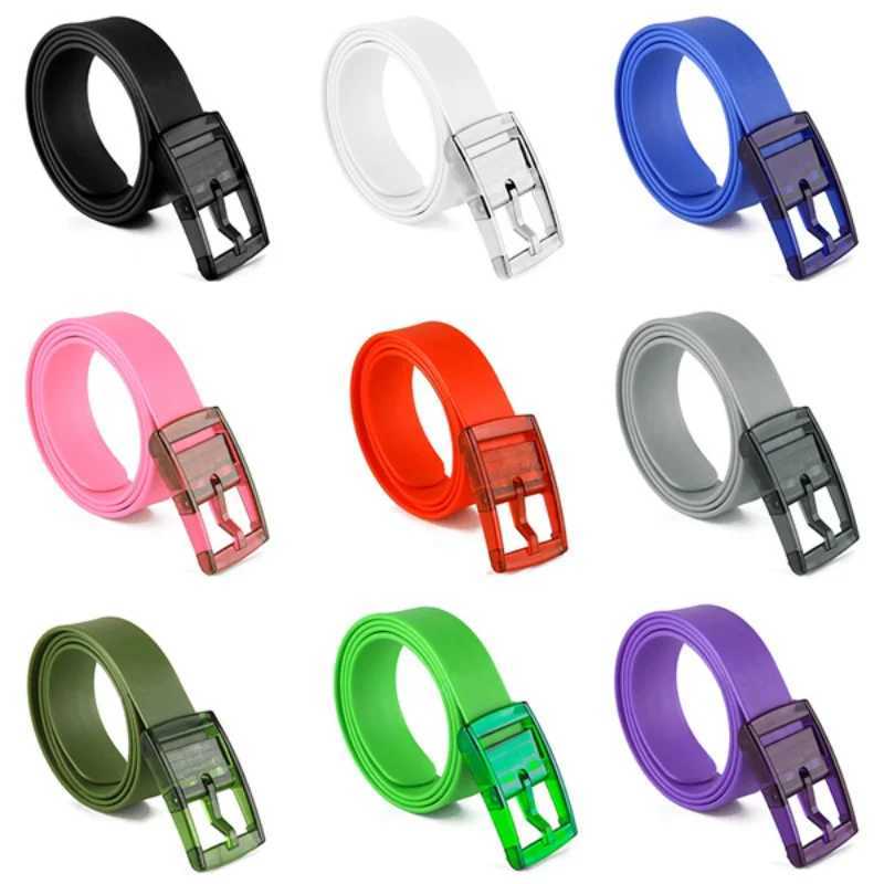 Colored unisex rubber golf belt suitable for men adjustable cut waterproof plastic Prnt allergy strap fashionable gift strap X241209
