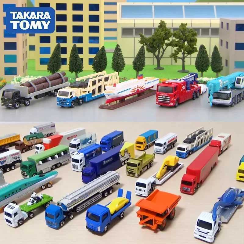 Takara Tomy Tomica Large Vehicle Series Die Casting Extended Trucks Buses and Business Vehicles Childrens Christmas Gift Toys X241209