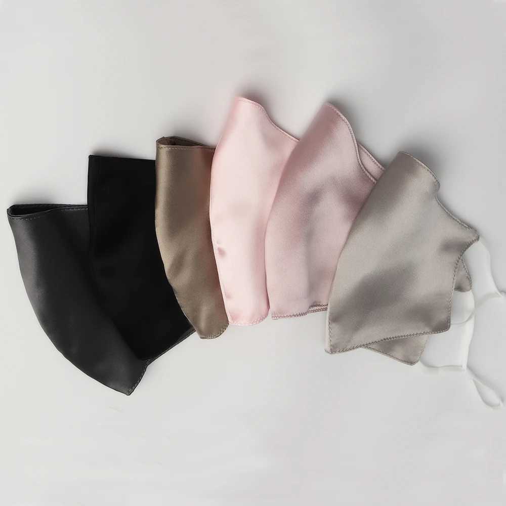 3pcs100% Double Silk Mouth Mask for Women Men Dustproof Adjustable Breathable Face Beauty Mask Summer Sunshade Reusable Face MasksXJ241209