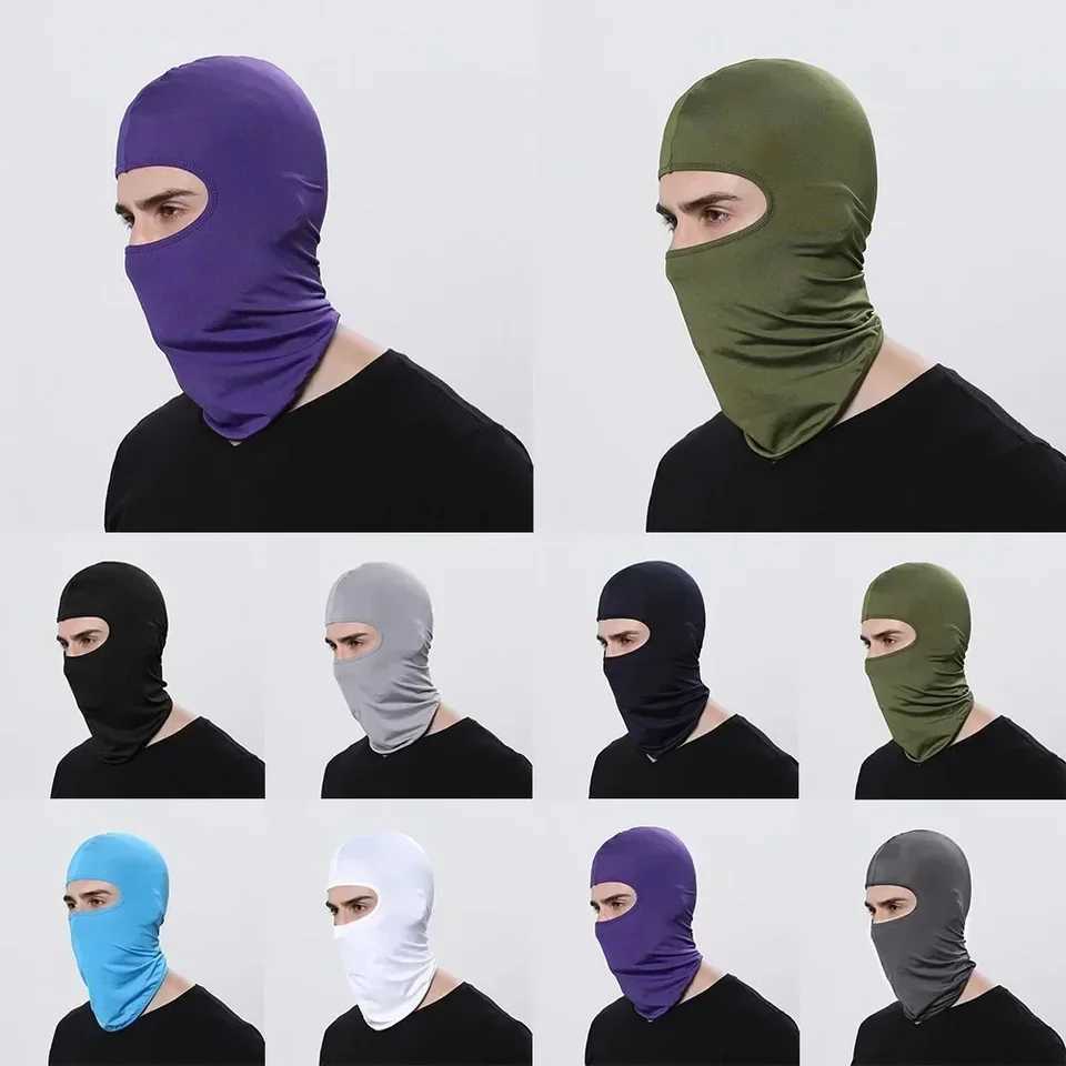 3pcs1x Balaclava Motorcycle Face Mask Helmet Bandana Hood Ski Neck Full Face Mask Windproof Dustproof Face-Shield Mens Biker MaskXJ241209