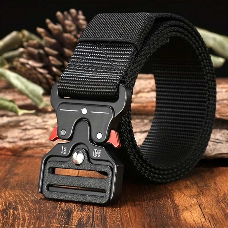 Mens Belt Outdoor Mti Functional Belt Nylon High Quality Canvas M Luxury Belt Wens Sports Jeans Neutral Belt X241209