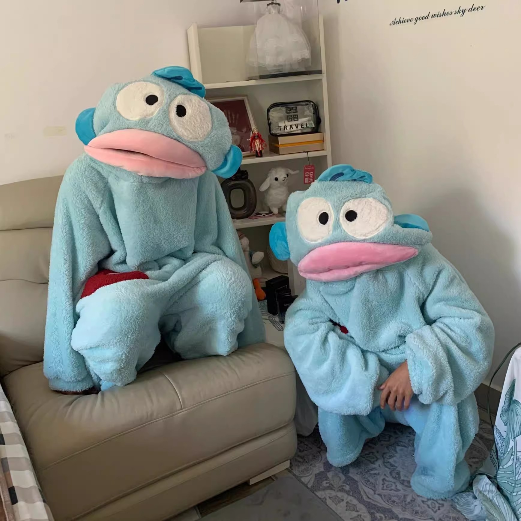 Free shipping Womens Monkey Prefabricated Long sleeved Pajama Set Sleeve Shirt Pj Shorts Casual home Wear