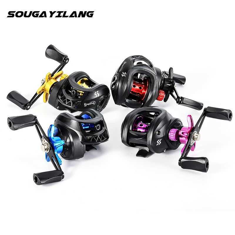 Sougayilang New Baitcasting Fishing Reel 7.2 1 High Speed Gear Ratio Max Drag 8kg Casting Reel for Trout Pike Bass Fishing PescaXJ241209