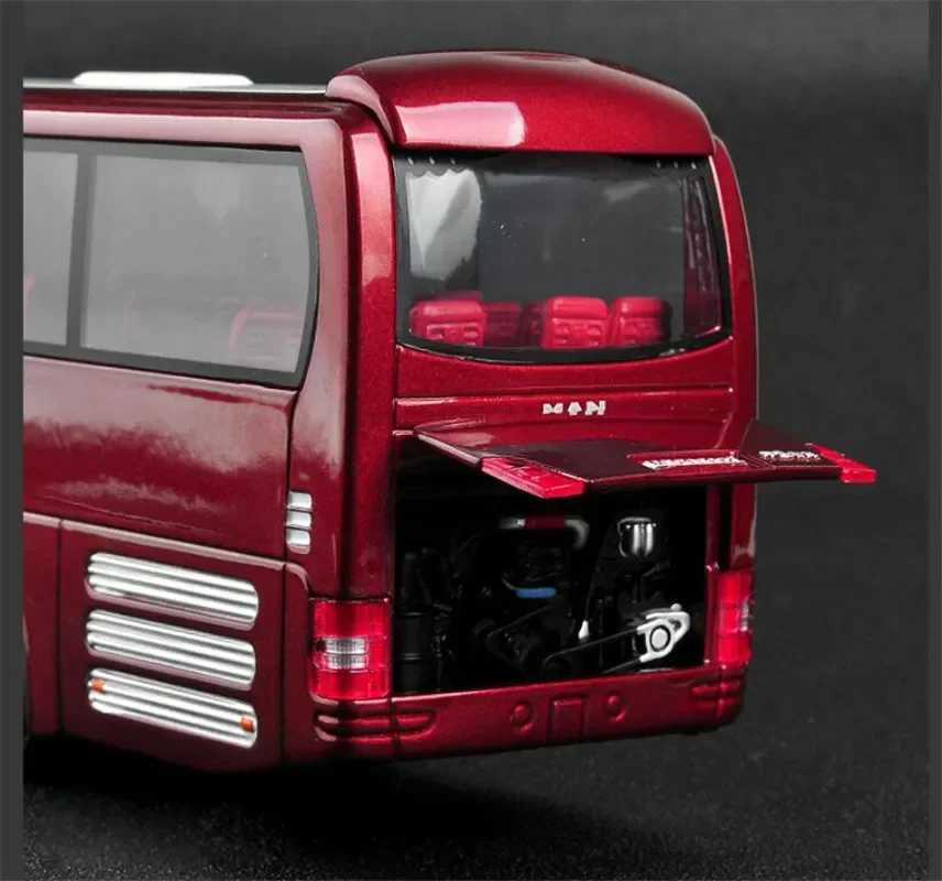 Free shipping 1 42 Suitable for YuTong Bus ZK6120R41 Die cast Car Model Toy Boys and Girls Gift Series Red/White Metal Plastic