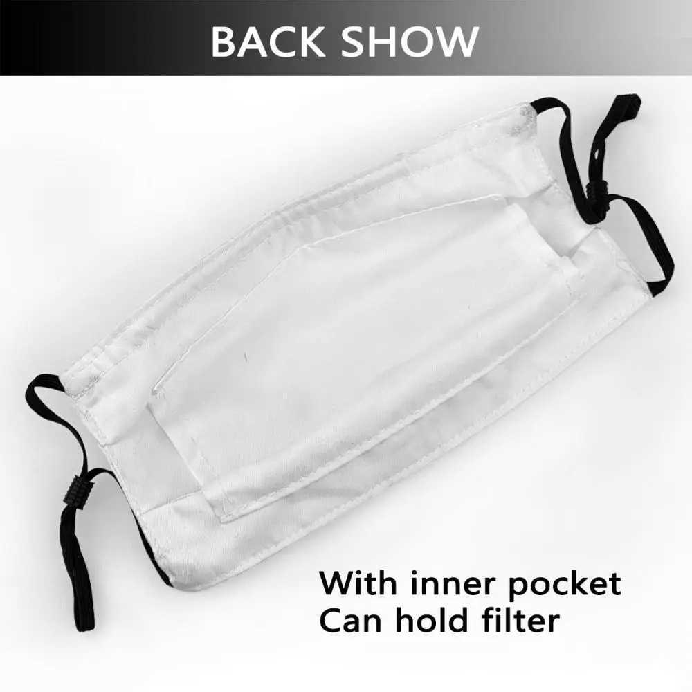 3pcsVaporwave Aesthetic Visual Art Style Internet Meme Retro Cloth Mask Sweet Tooth Oni Berry Unique Fashion Mascarilla For AdultXJ241209