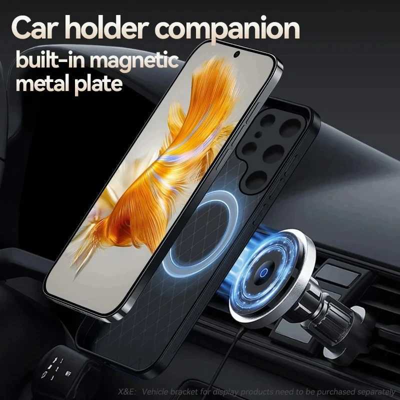 Hot Sale phone case magnetic leather suitable for Galaxy S24 S23 S22 S21 Ultra Plus S20 Fe shockproof cover phone accessories T241209