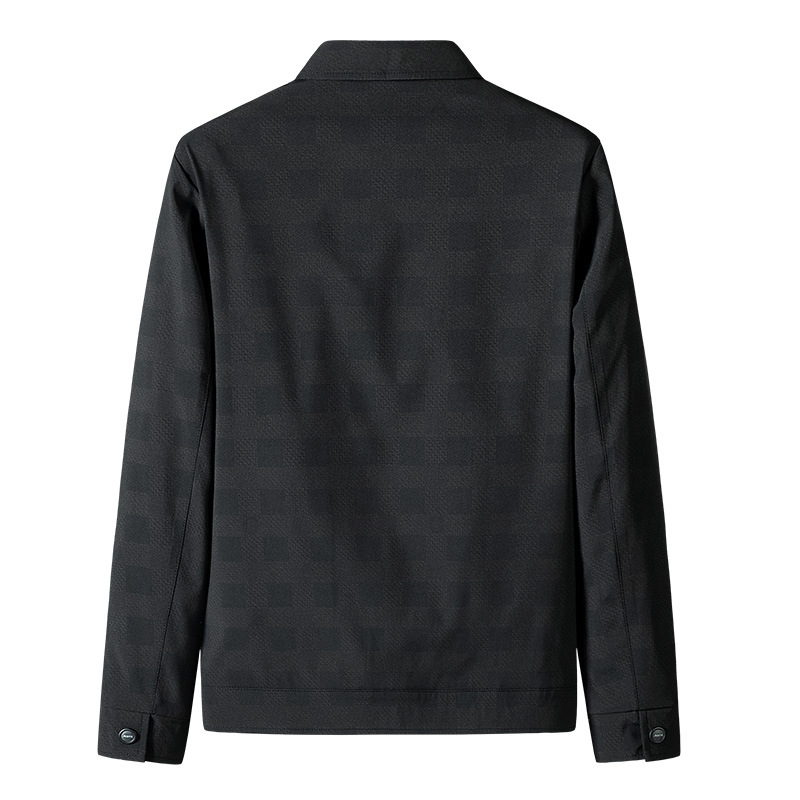 M8195 Jacket men's spring and autumn loose large size middle-aged tops sports men's wear