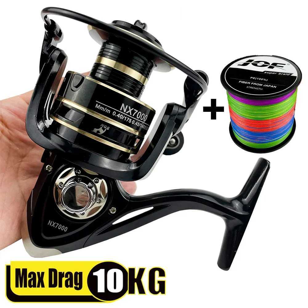 2000 3000 4000 5000 6000 7000 Series Spinning Fishing Reel Sea Lure Long Cast Jigging Wheel 5.2 1/4.7 1 22LB Max Drag SaltwaterXJ241209