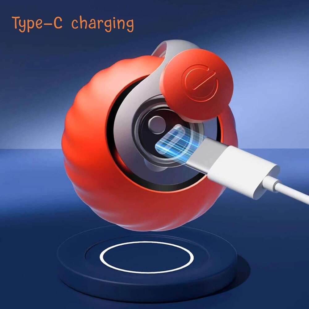 2.0, Speedy Toy, Interactive for Indoor Cats, Automatic Moving Toy USB Rechargeable Smart Cat Toys Ball, Two Speed Adjustment, with Replacement Tail (