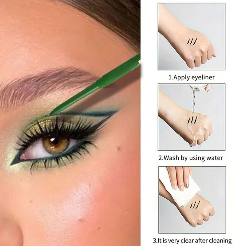Colorful Eyeliner Gel Pencil Waterproof Lasting Easy To Wear Eyes Beauty Makeup Natural Matte Lying Silkworm Eye Liner 241209