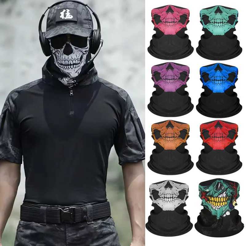 3pcsOutdoor Motorcycle Skull Mask Breathable Bike Scarf Mask christmas Bandana Motor Bike Sport Scarf Neck Warmer Winter HalloweenXJ241209