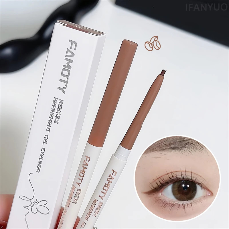 1PC Lying Silkworm Eyeliner Gel Pen Smooth Long Lasting Matte Eyeliner Waterproof Eye Liner Gel Pencil Quick Dry Korean Makeup 241209