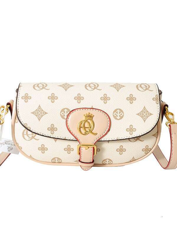 Advanced women's crossbody with fashionable texture, letter printed small square bag, niche design sense, shoulder bag