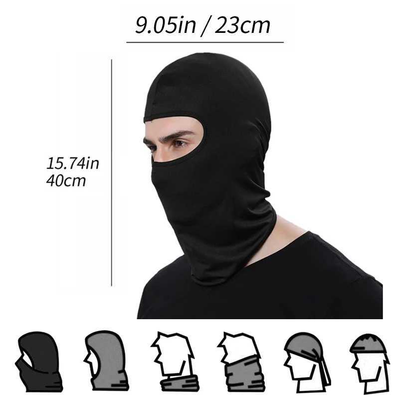 3pcsMotorcycle Mask Cycling Balaclava Full Cover Face Mask Hat Balaclava Quick Dry Lycra Ski Neck Summer Sun Ultra UV ProtectionXJ241209