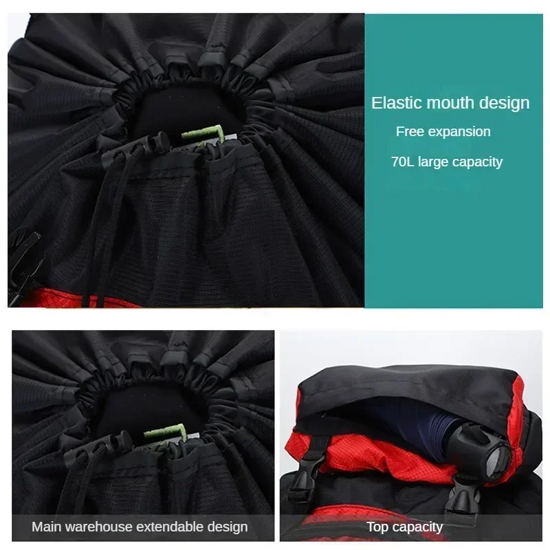 70L Travel Backpacks Outdoor Unisex Camping Men Tactics Sports Mountaineering Fishing Water proof 241209