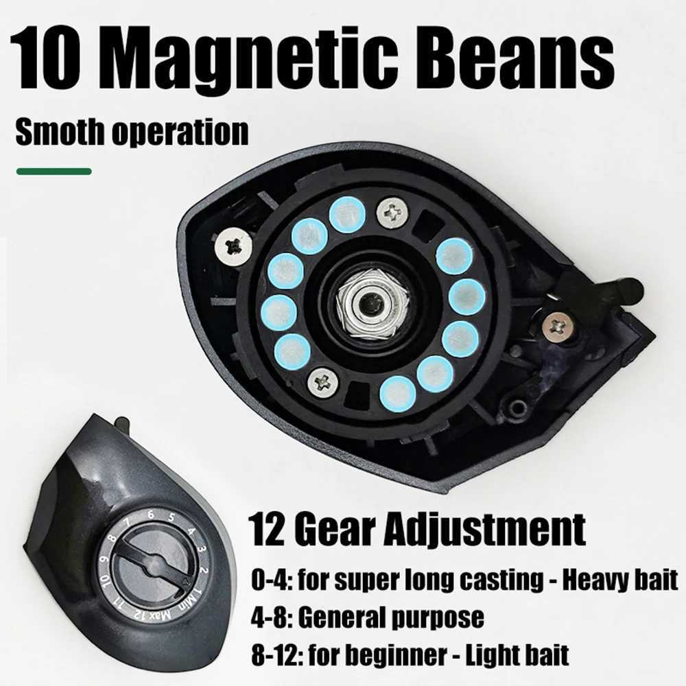 5.3 1 Widen Casting Reels 15kg Strong Brake Force Baitcasting Reel Anti Fry Line Metal Line Cup Wide Body Sea Fishing WheelXJ241209